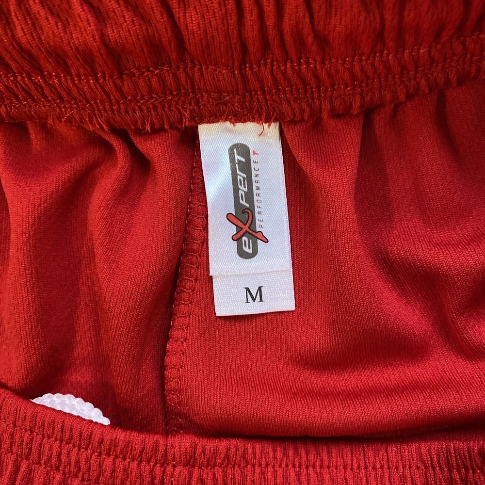 Expert Performance NWT Men's Red Short Athletic M BATTLES WON ACADEMY LOGO (PB) - Picture 3 of 4